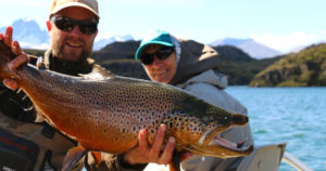Patagonia fly fishing brown trout